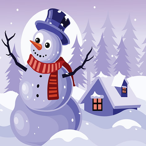 muñeco de nieve cuento