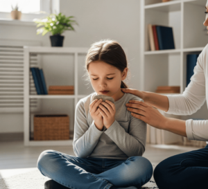 Padres aplicando consejos prácticos para reducir la ansiedad en niños