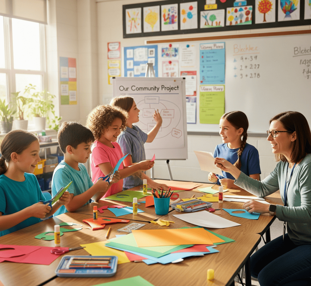 Niños mejorando la conducta escolar