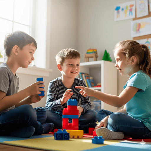 Niños participando en actividades de habilidades sociales en Miami