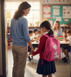 Psicóloga infantil brindando apoyo a niños con problemas de adaptación escolar en CDMX