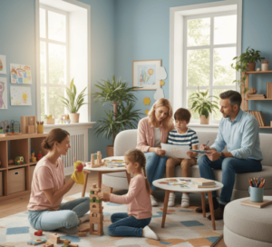 Sesión de terapia infantil con juegos y apoyo emocional en Miami