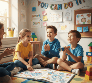 Niño participando en actividades para fortalecer la motivación infantil en Miami